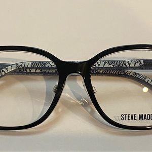 Steve Madden GOBI Black Laminate 50-15-135 Eyeglass Frame with Eyeglass Case